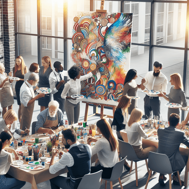 Fostering Teamwork: Corporate Team Building with Art Workshops